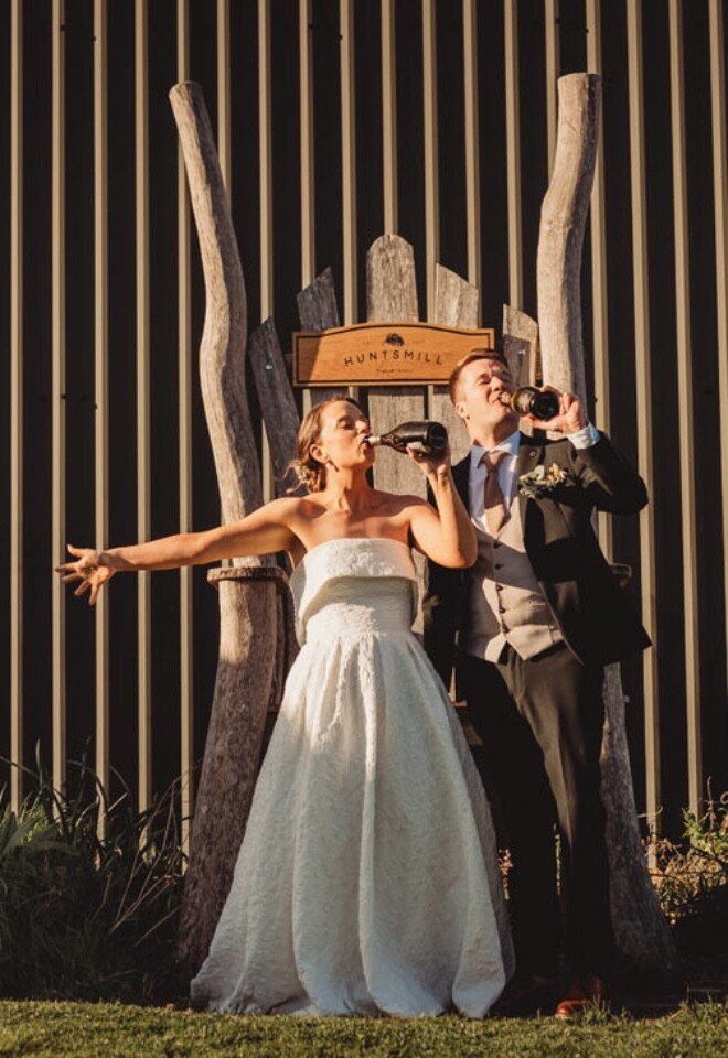 celebrate with bubbly