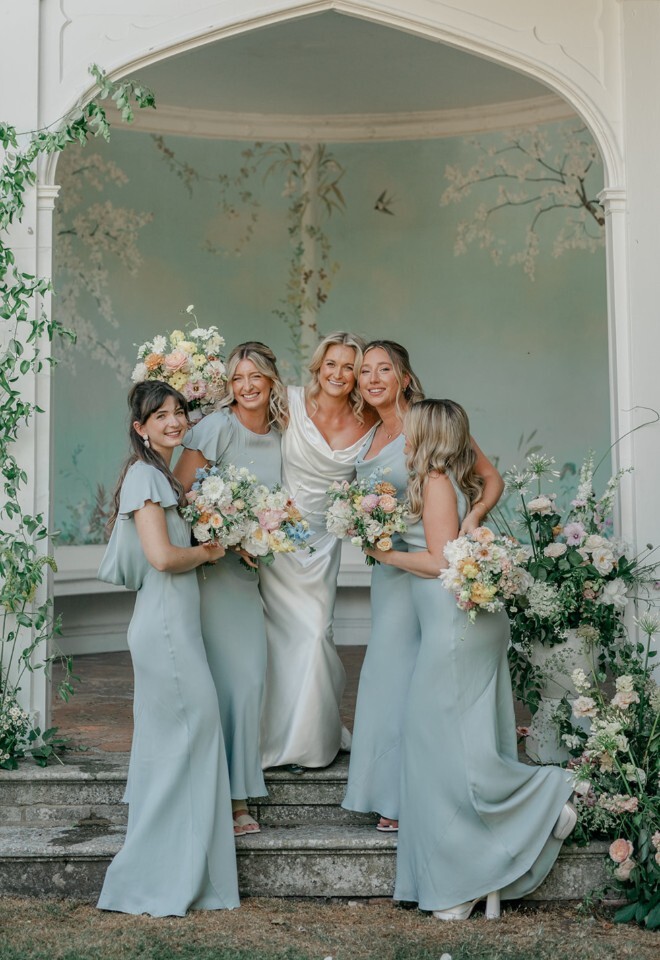 Bridal Party at Wasing Parks Victorian Summerhouse