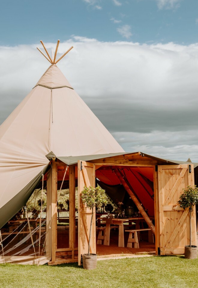 Wedding Tipi at Swinton Bivouac