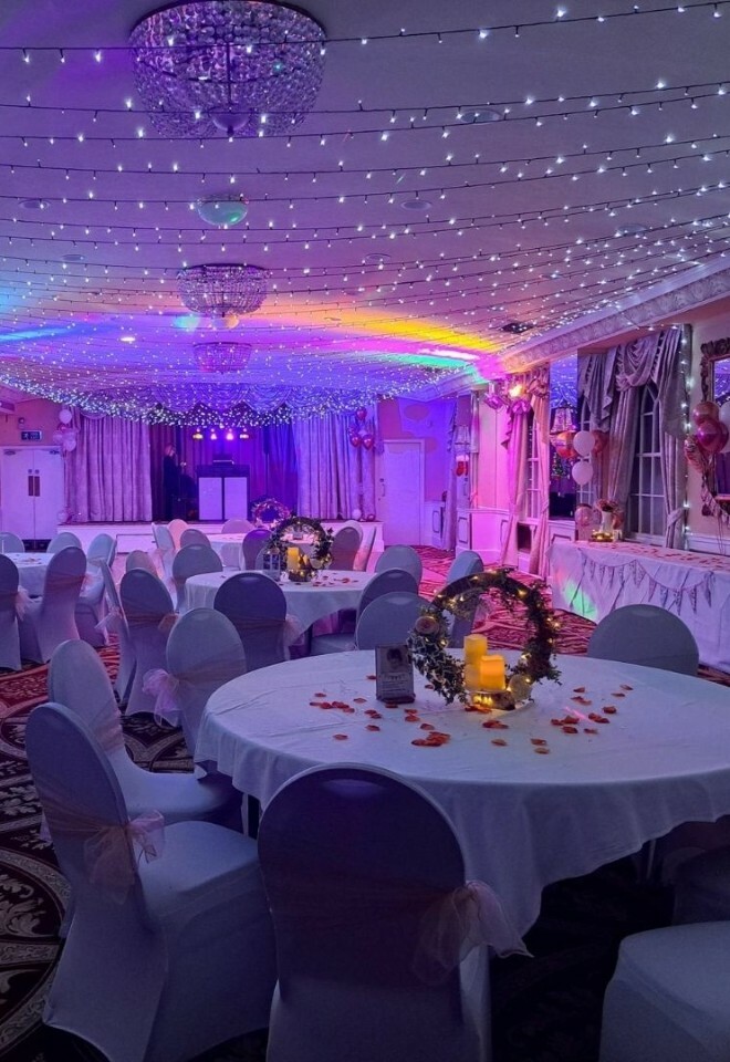 Wedding reception inside hotel