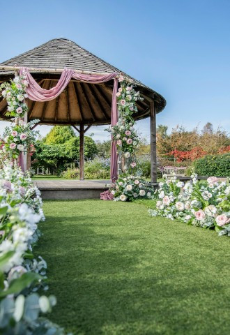 The Gazebo for outdoor weddings at The Gardens, Kent