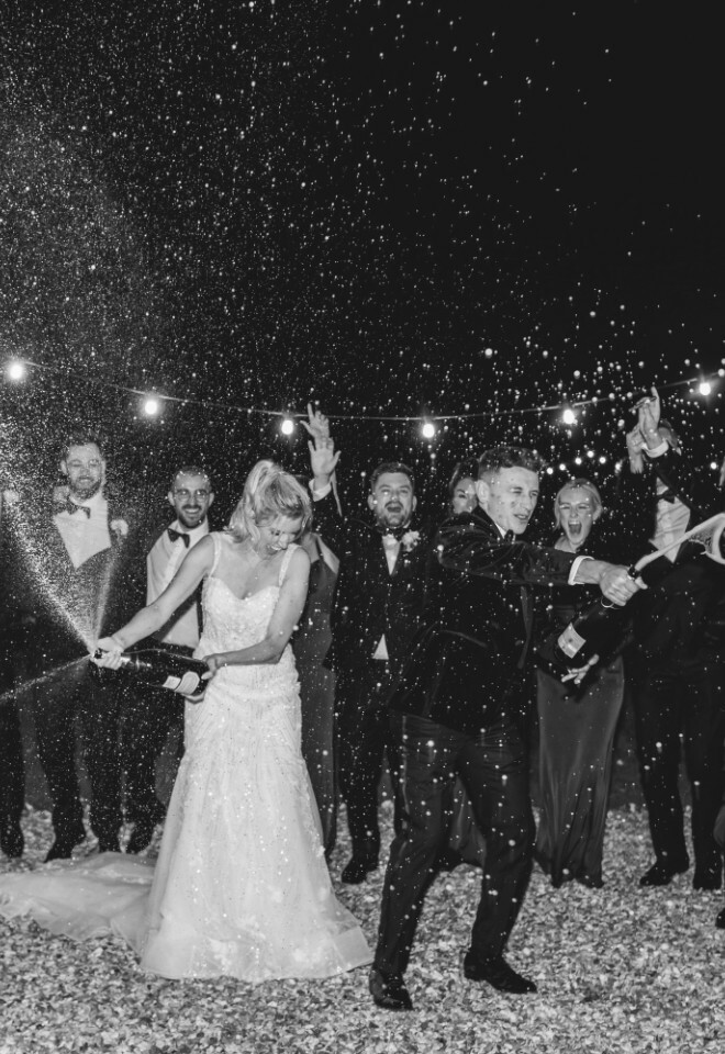 Celebrating at Farnham Castle