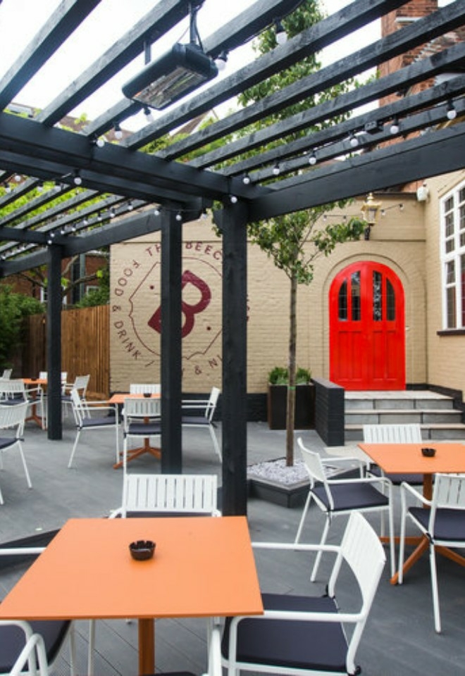 The beech house patio set up