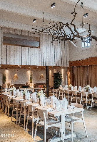 Table Layout At Runa Farm Wedding Venue