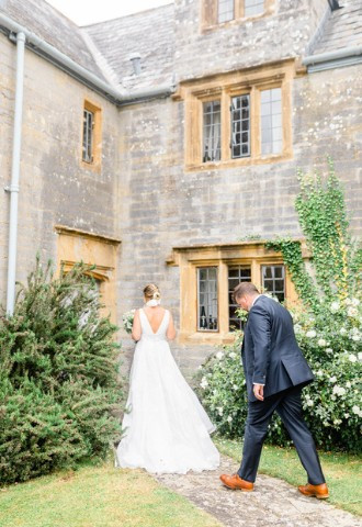 Midelney Manor bride & grom