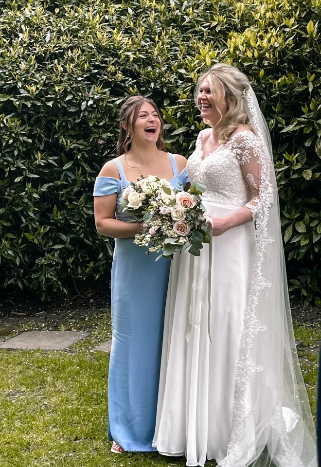 Bride and her maid of honour. Shot by Love Stories Live Wedding Content Creator. 