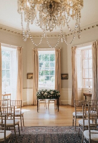 Wedding ceremony at Norwood Park, Country House Wedding Venue in Southwell, Nottinghamshire