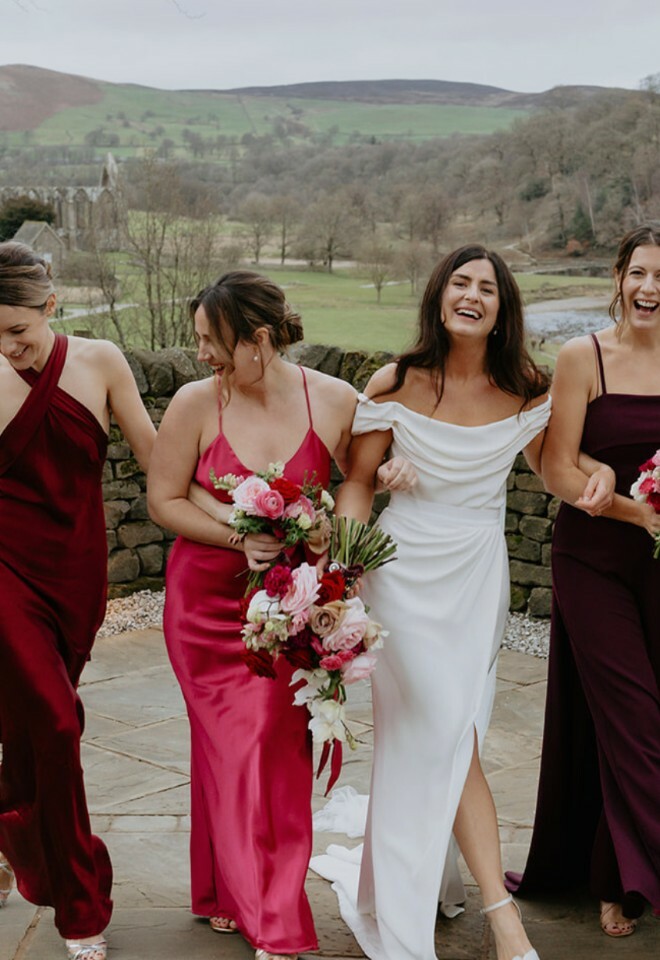 Tithe barn Bridesmaids