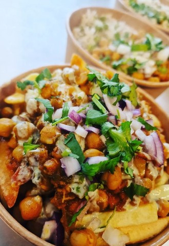 loaded fries for your wedding evening reception street food style