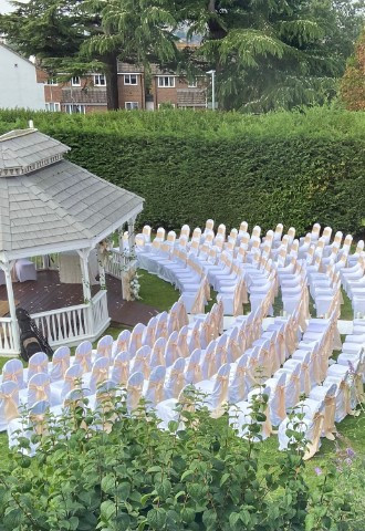 Garden Ceremony Set Up 