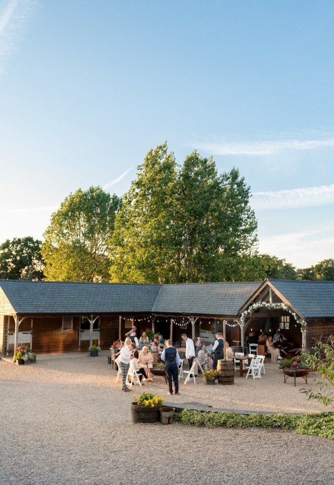 The barn with guests