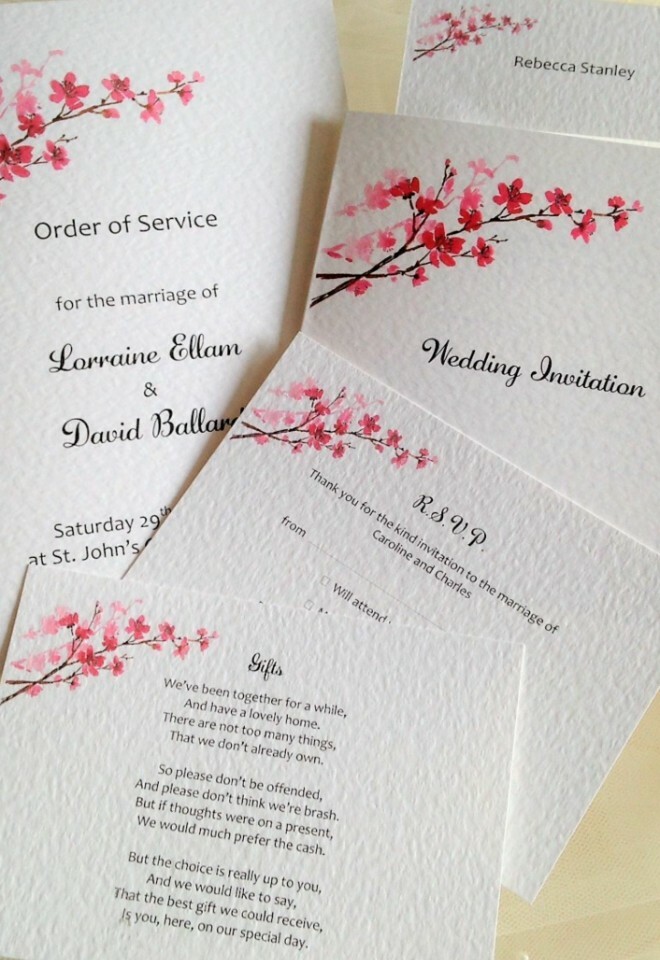 Cherry Blossom Wedding Stationery