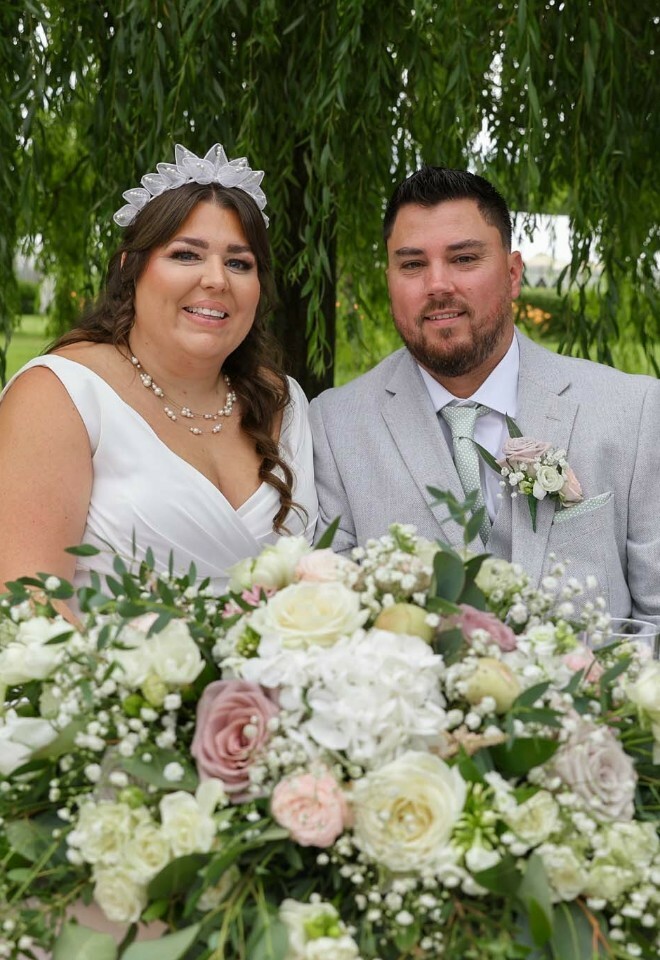 Frances & Craig under The Willow Tree