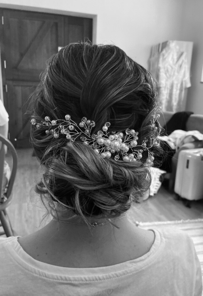Beautiful messy chignon 