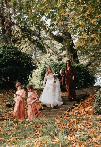 Berkeley Castle wedding venue Autumn wedding