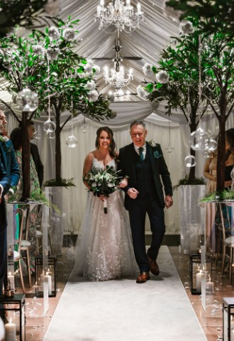 indoor romantic ceremony