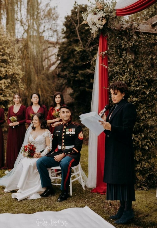 Rome winter wedding for USA-IT couple