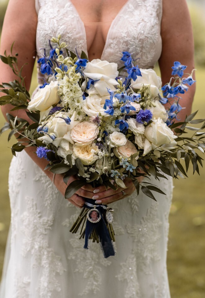 Bridal Bouquet Blue, Ivory Cream
