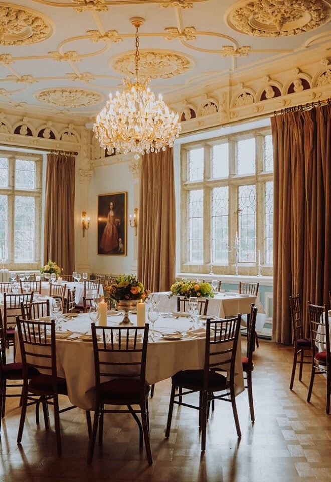 Ballroom Wedding dining Set up 