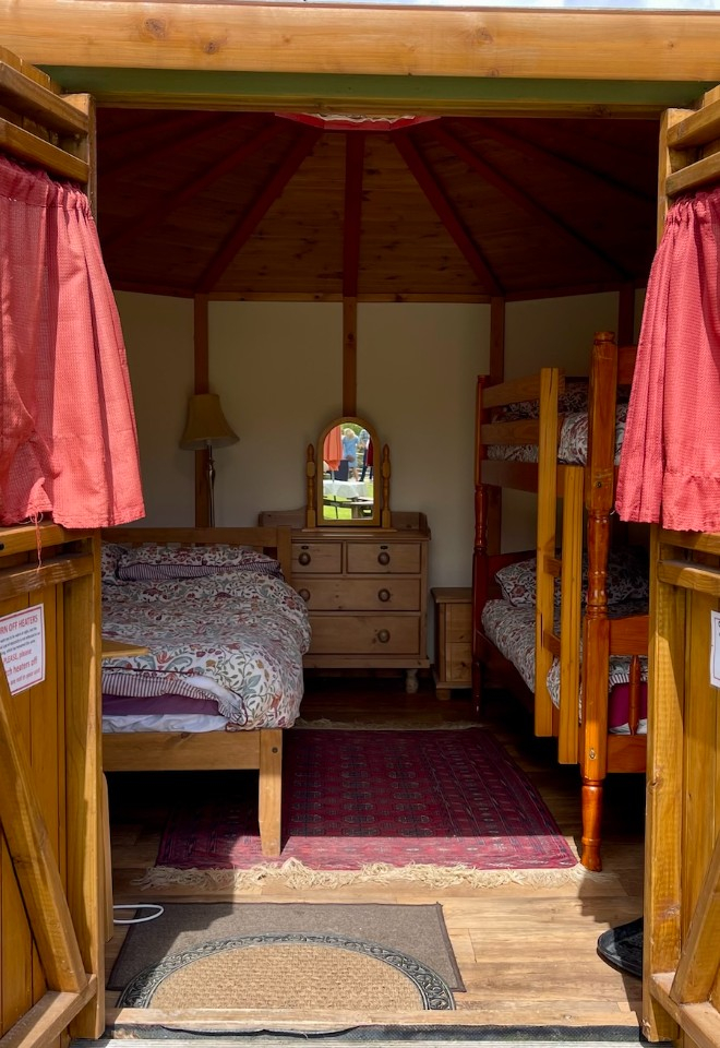 Inside Yurt Carianne