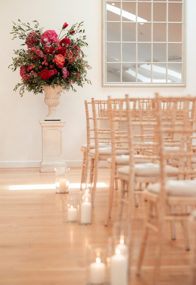 Worton Hall Wedding Ceremony Decor