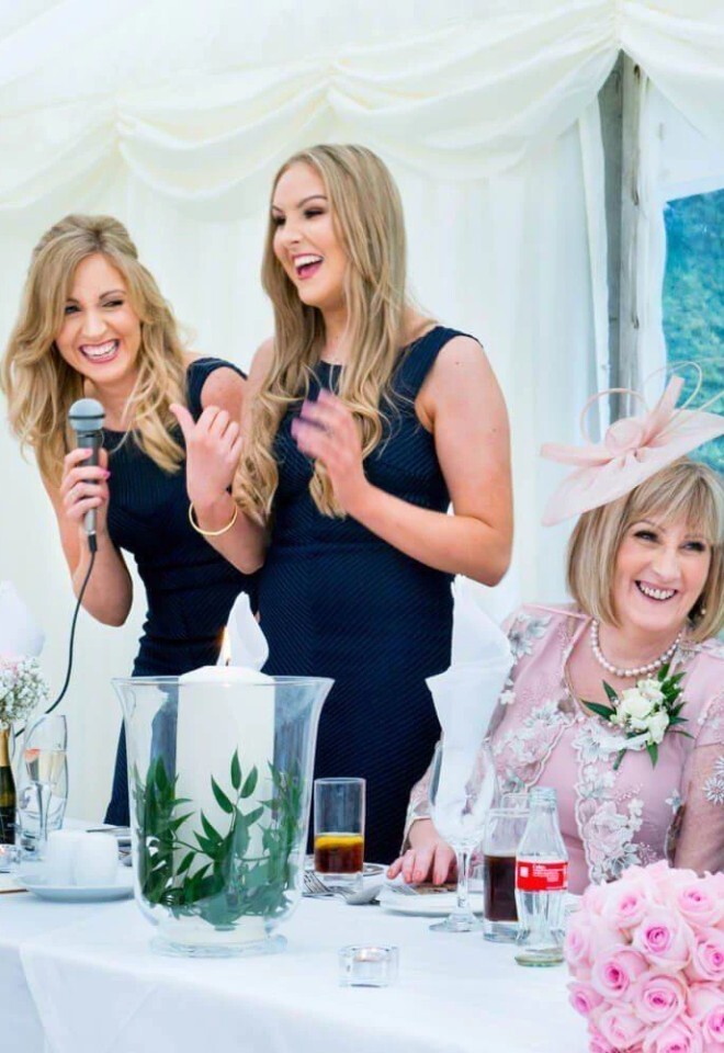 Speeches in progress at Missenden Abbey wedding