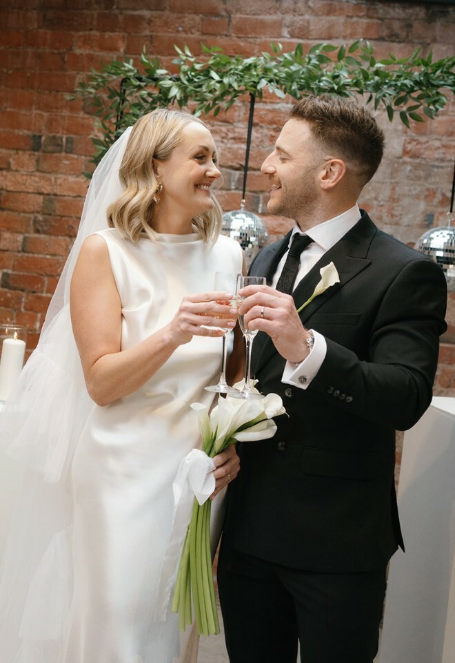 Couple cheers