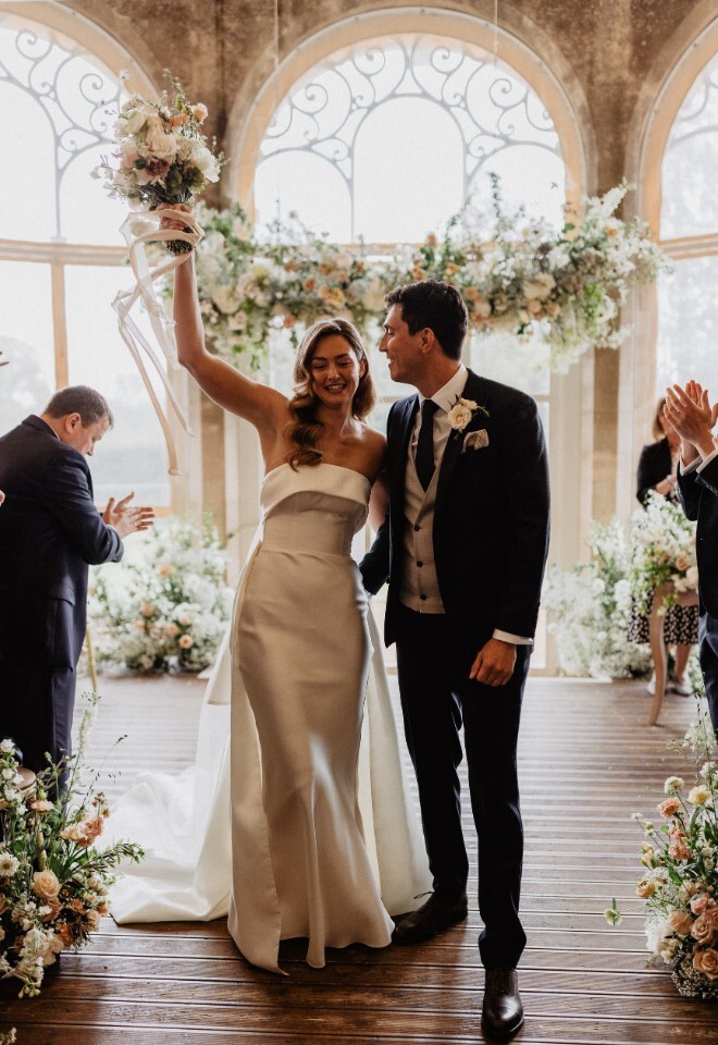 Just Married in our Orangery 
