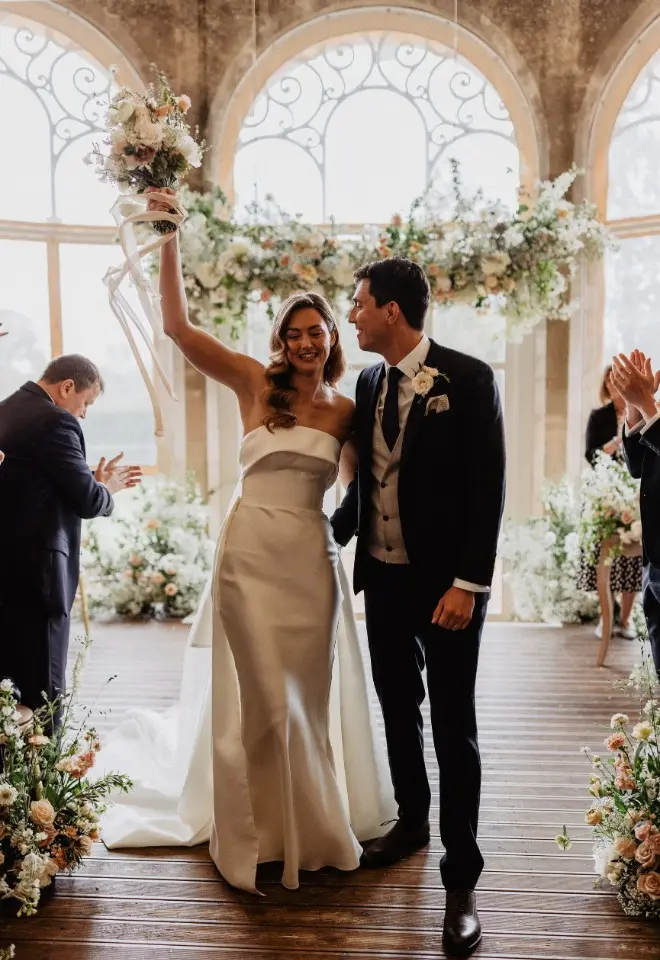 Just Married in our Orangery 