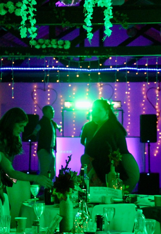 Disco in the event barn