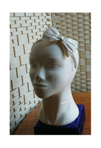 Silk hair bow with diamante trim for flower girls