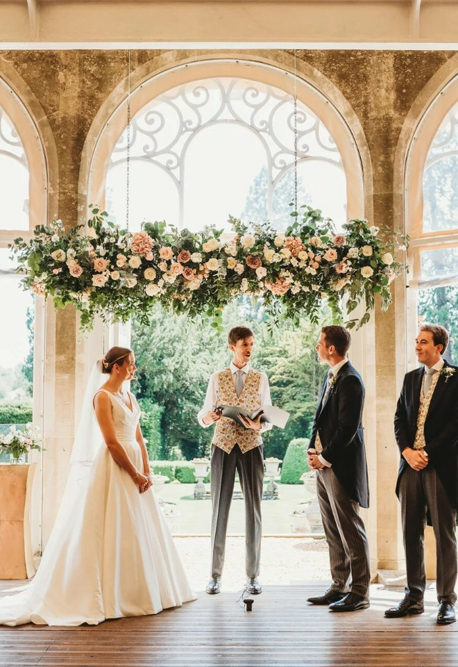 grittleton house wedding ceremony for couple