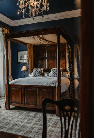 Bedroom at Auchen Castle - romantic castle wedding venue in Scotland