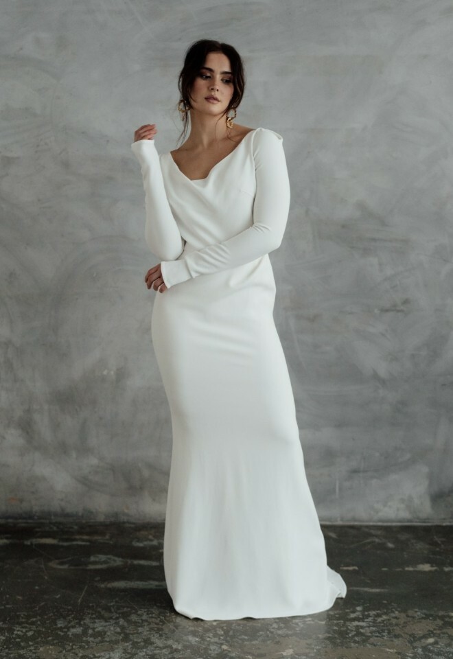 fitted long sleeve wedding wokingham