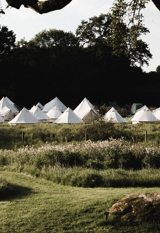 High Billinghurst Farm surrey barn wedding venue glamping