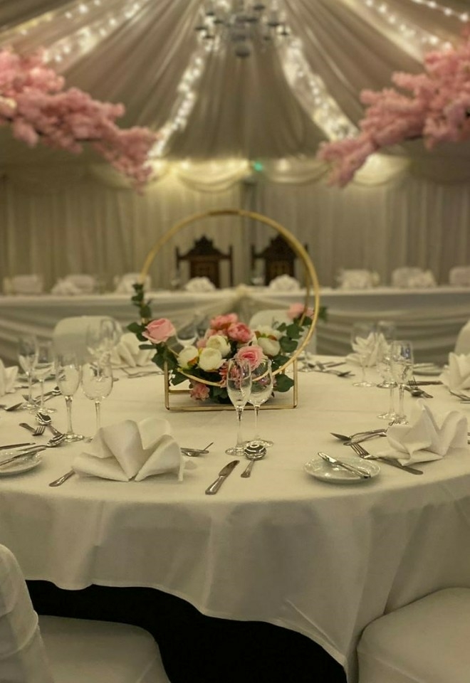 Mercure Haydock Marquee Wedding Breakfast