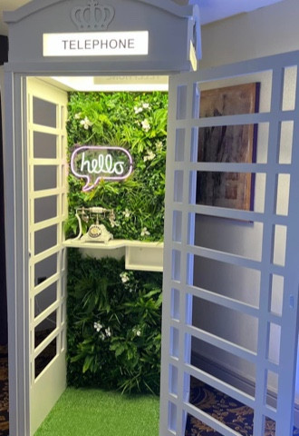 Full size Telephone Box with Audio Guestbook