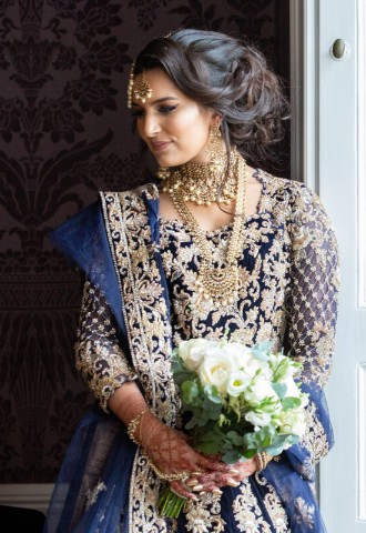 Bride on Asian wedding day