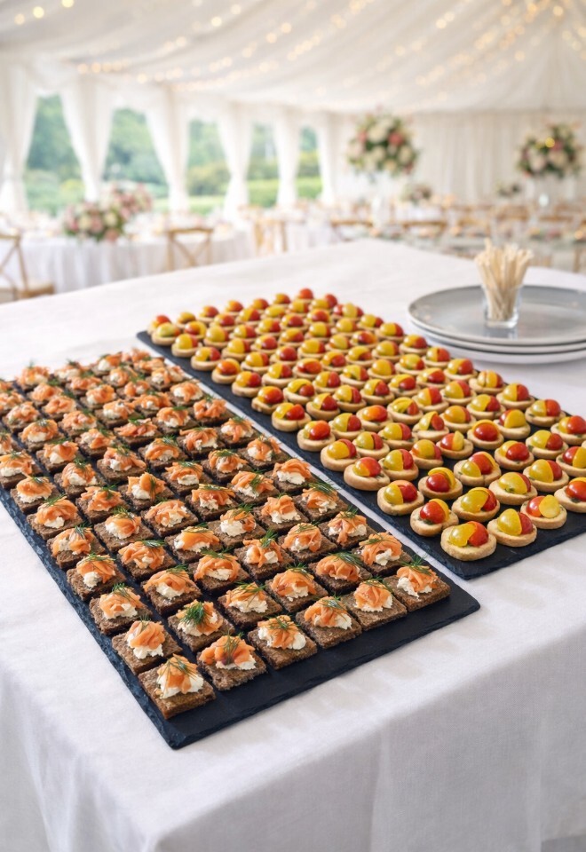 Canapes at Wedding