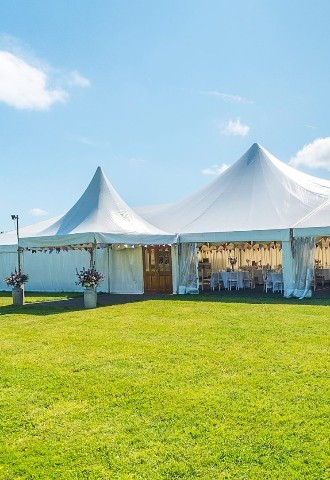 Marquee Setup For A Wedding