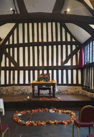 Handfasting circle at the guild hall Leicester