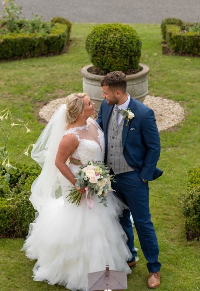 Manor Hotel Solihull Weddings Couple Exterior