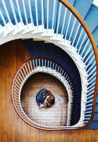 clissold house hackney wedding venue staircase