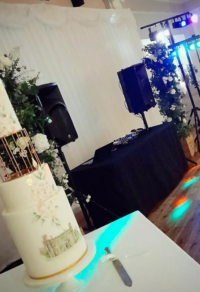 Typical Real Event DJs DJ Setup for Wedding in Cornwall