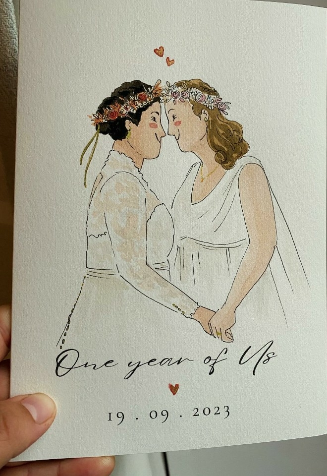 Illustration by Kiwi, 1st year anniversary gift