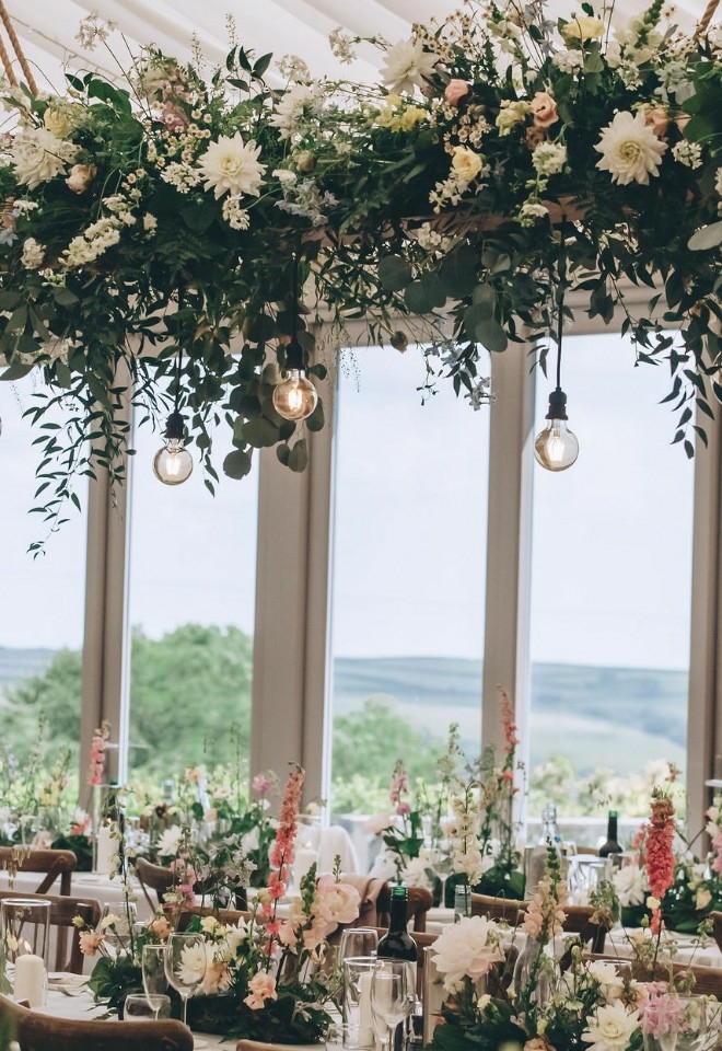 Trevenna Wedding Venue Cornwall Floral Plank