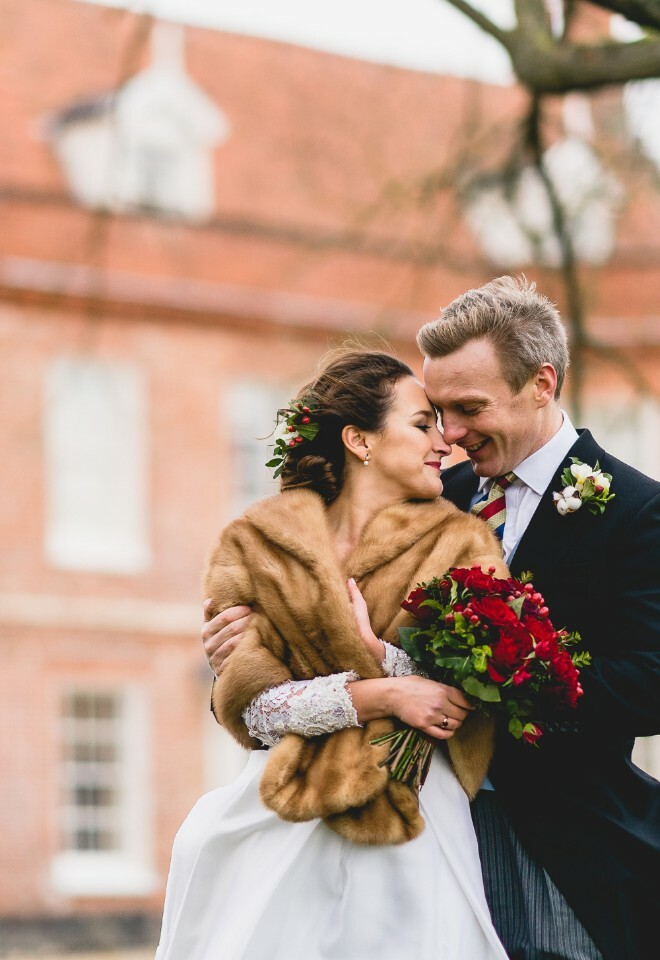 Winter Wedding, festive, Christmas, fur, snow