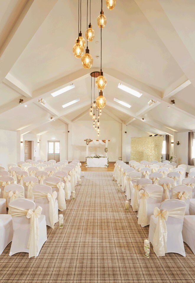 Allington Suite set- up for Civil Ceremony