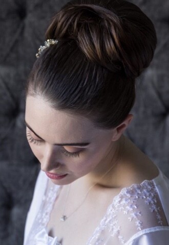 elegant high updo hairstyle wedding hair essex 