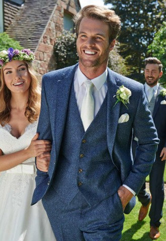 Shepherd and Woodward Grooms tweed suits for sale and hire